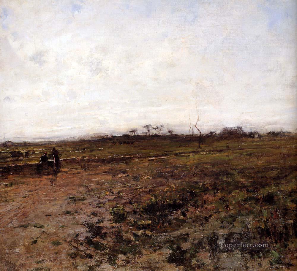 Landscape With Two Peasant Women Barbizon naturalism realism Jean Francois Millet Oil Paintings